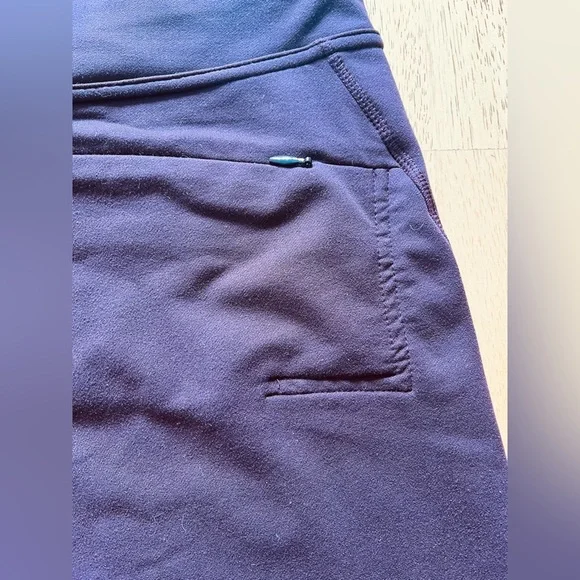 Patagonia Cool Wear Flare Refective Leggings Sz M Purple Wide Leg Athletic wear - Picture 7 of 12